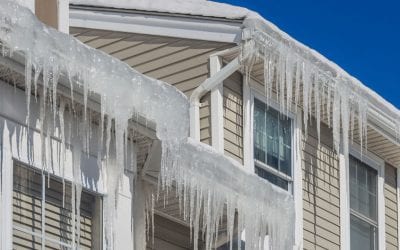 What the best way to clear away the ice dam on my roof?