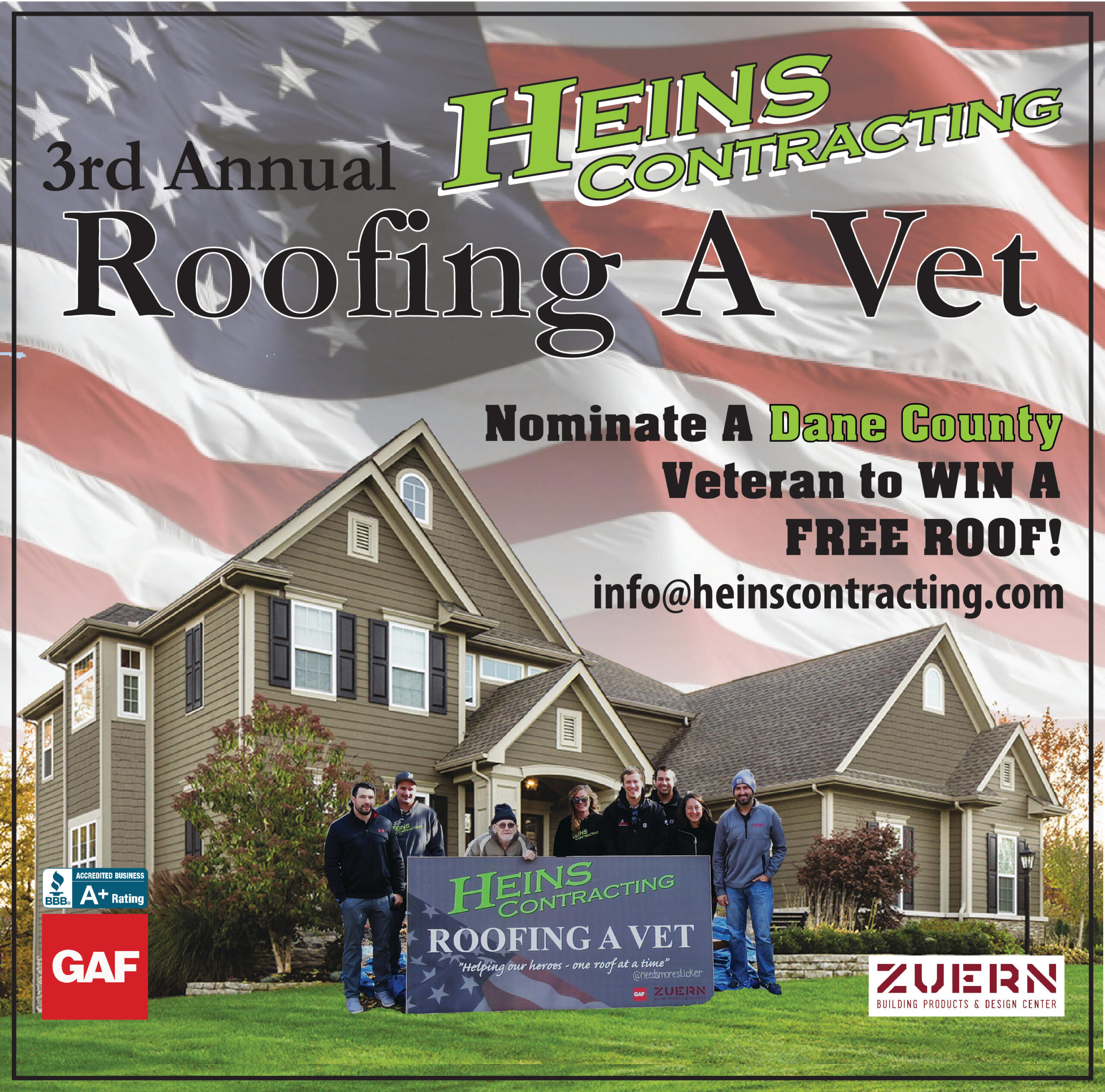 Heins Contracting Roofing a Vet 2022
